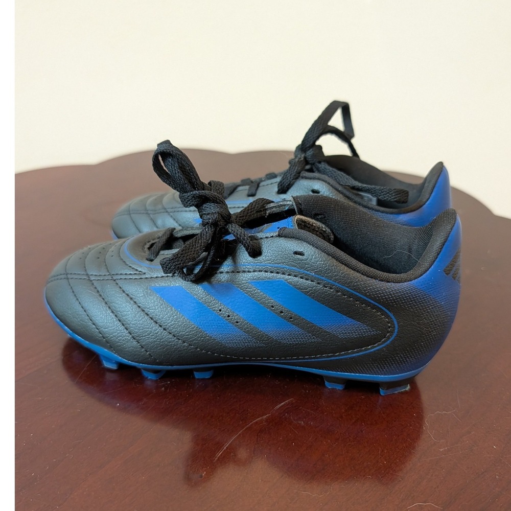 Adidas Soccer Cleats Black Blue JH6643 Youth Size 1